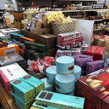 a large group of boxes and boxes on a table