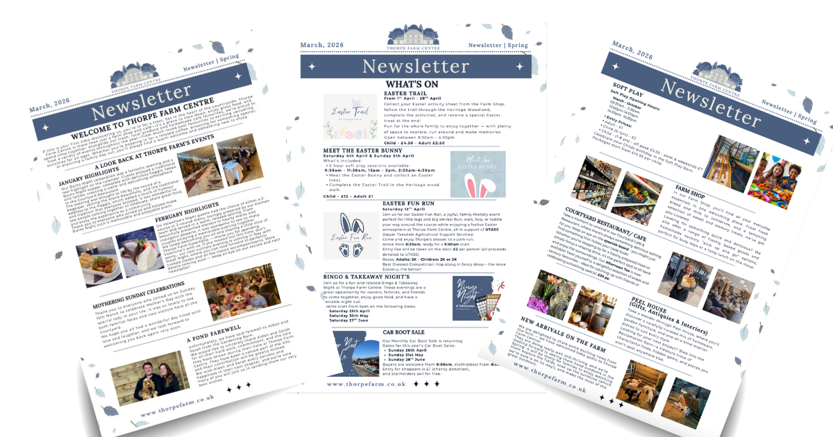 what's on at thorpe farm