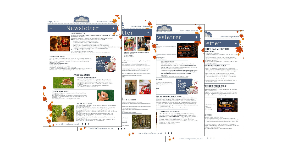 Thorpe Farm newsletter